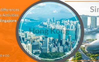Main differences seen when Business Activities in Hong Kong and Singapore are compared