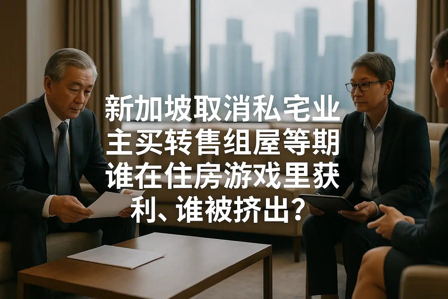 私宅业主可直接买非补贴转售组屋后：谁获得更大“住房缓冲垫”，谁的布局窗口被压缩？